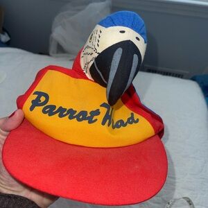 Parrot Head Red and Yellow Bird Hat